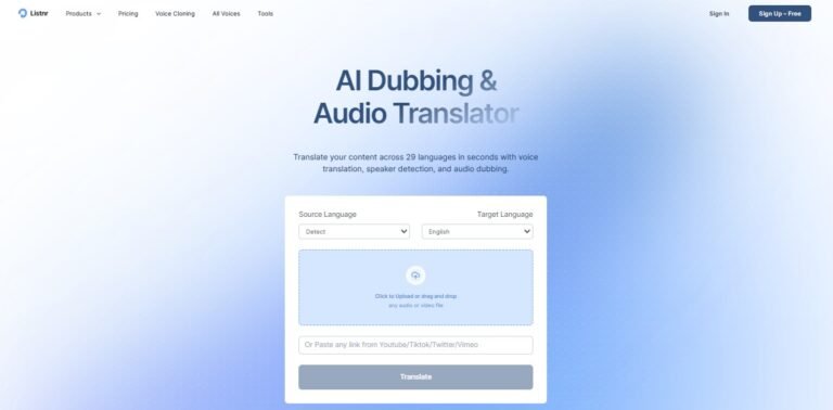 audio translator tool listnr ai