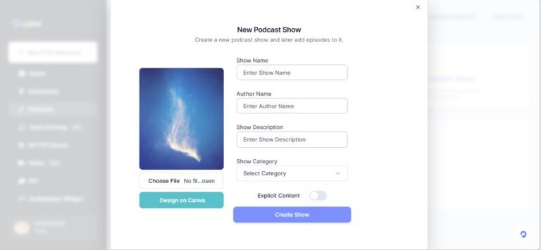 podcast creation and hosting listnr feature