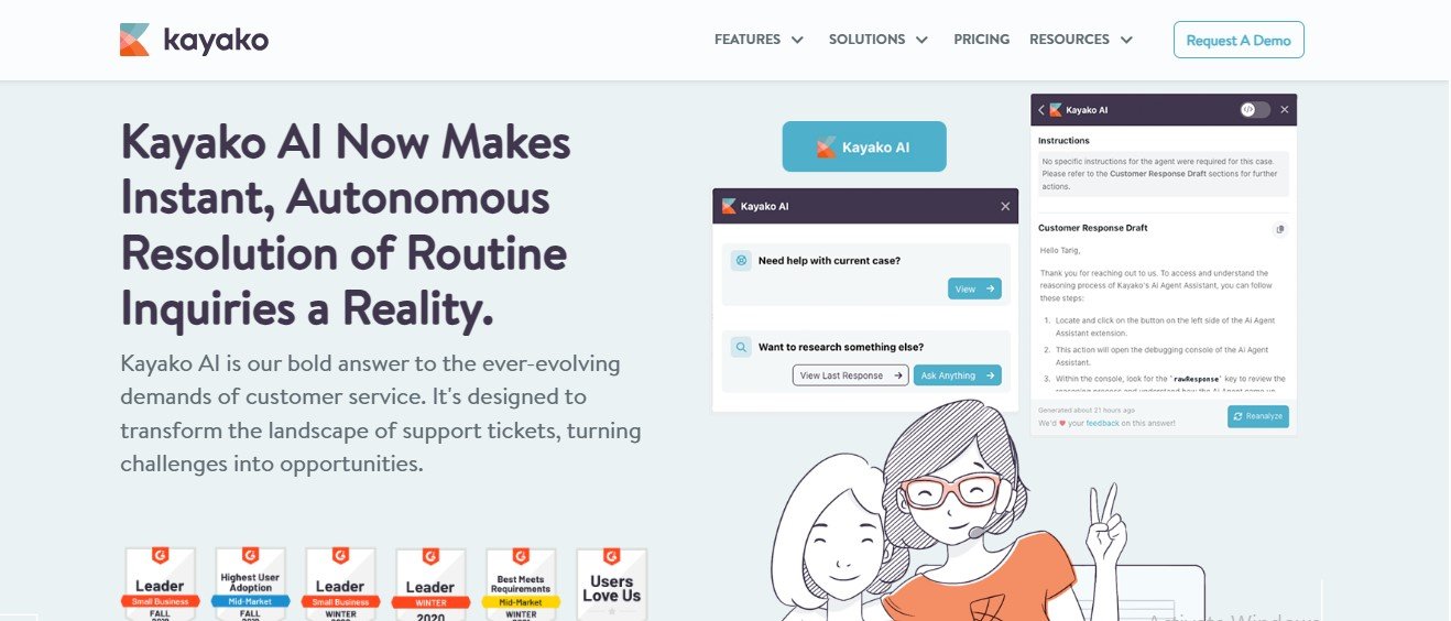 kayako helpdesk ai
