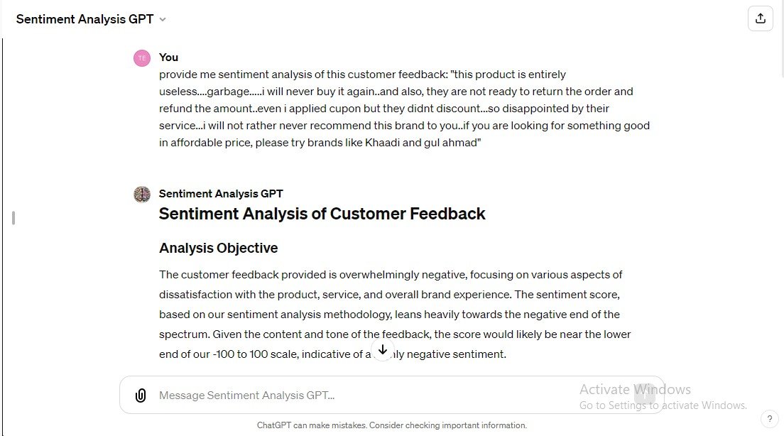 sentiment analysis gpt plugin testing